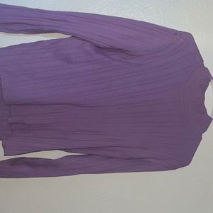 XL mock neck long sleeve purple sweatshirt